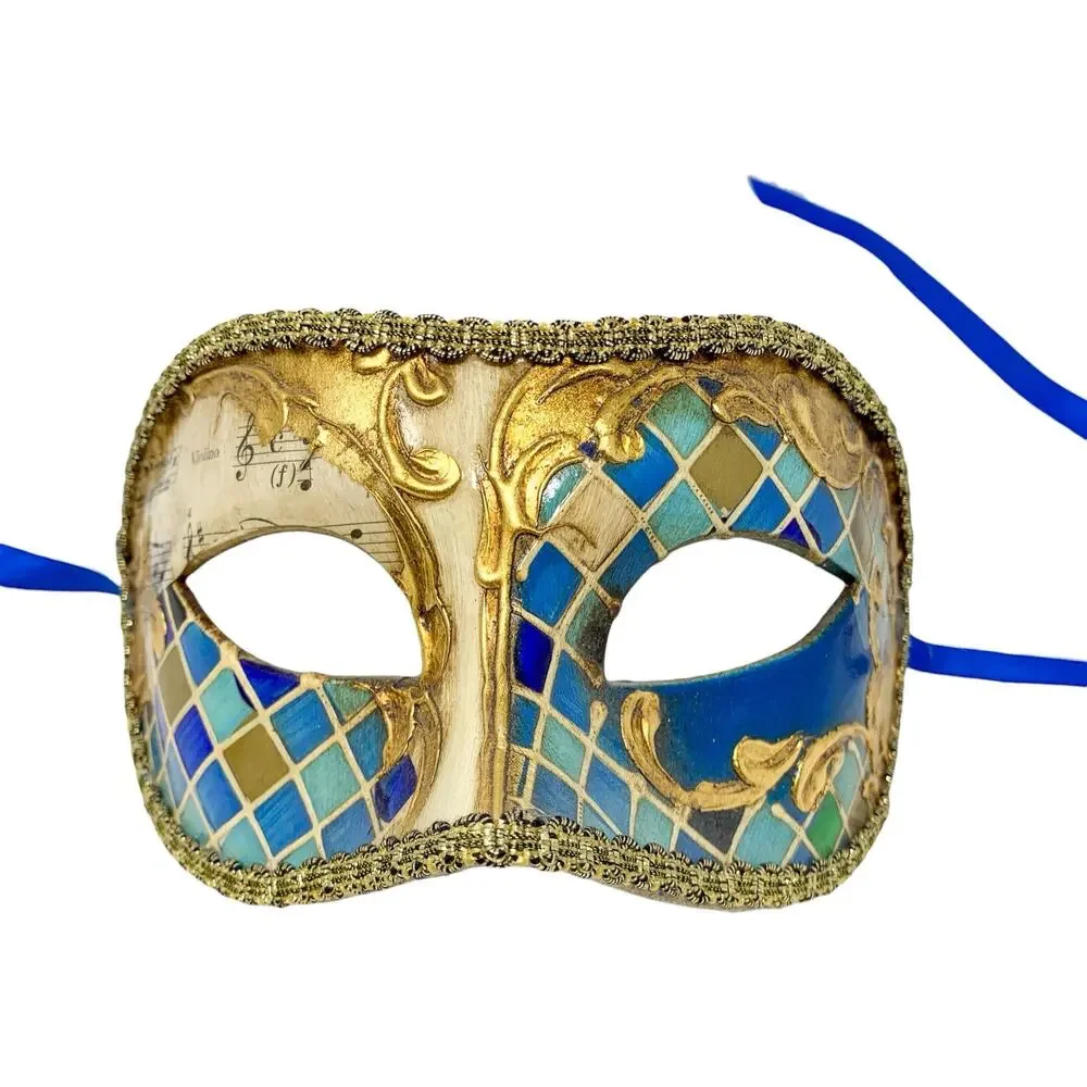 Bertolini Venice Venetian Masquerade Masks Set of 2 Handmade Italy